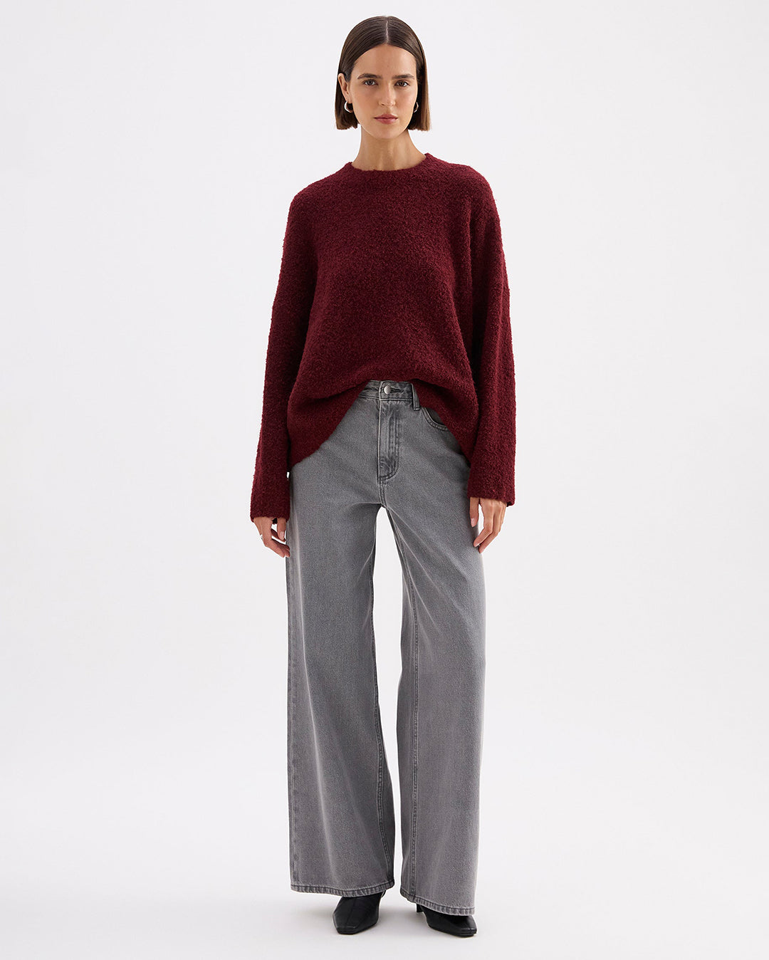 Elias Knit - Oxblood - Nude Lucy