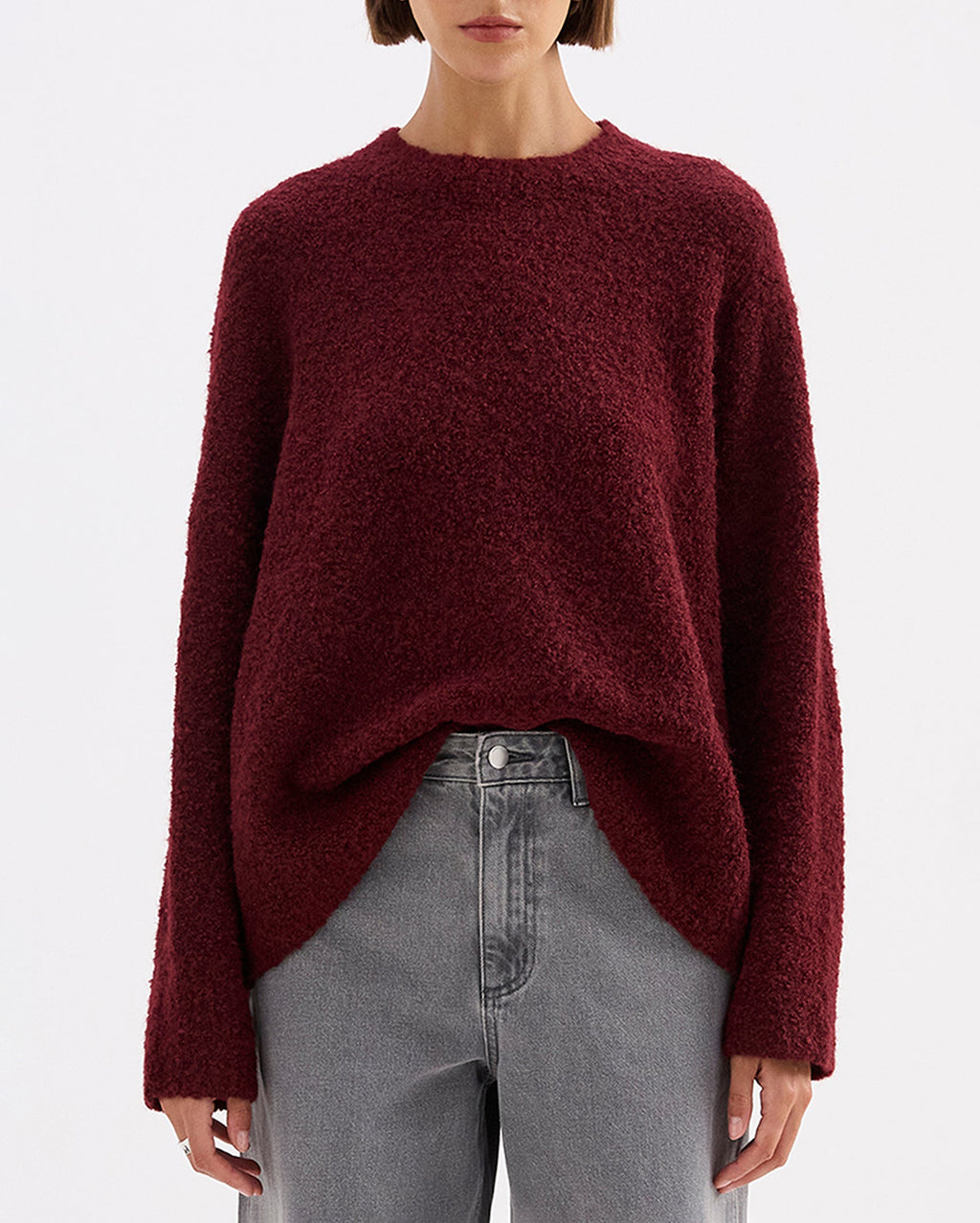 Elias Knit - Oxblood - Nude Lucy