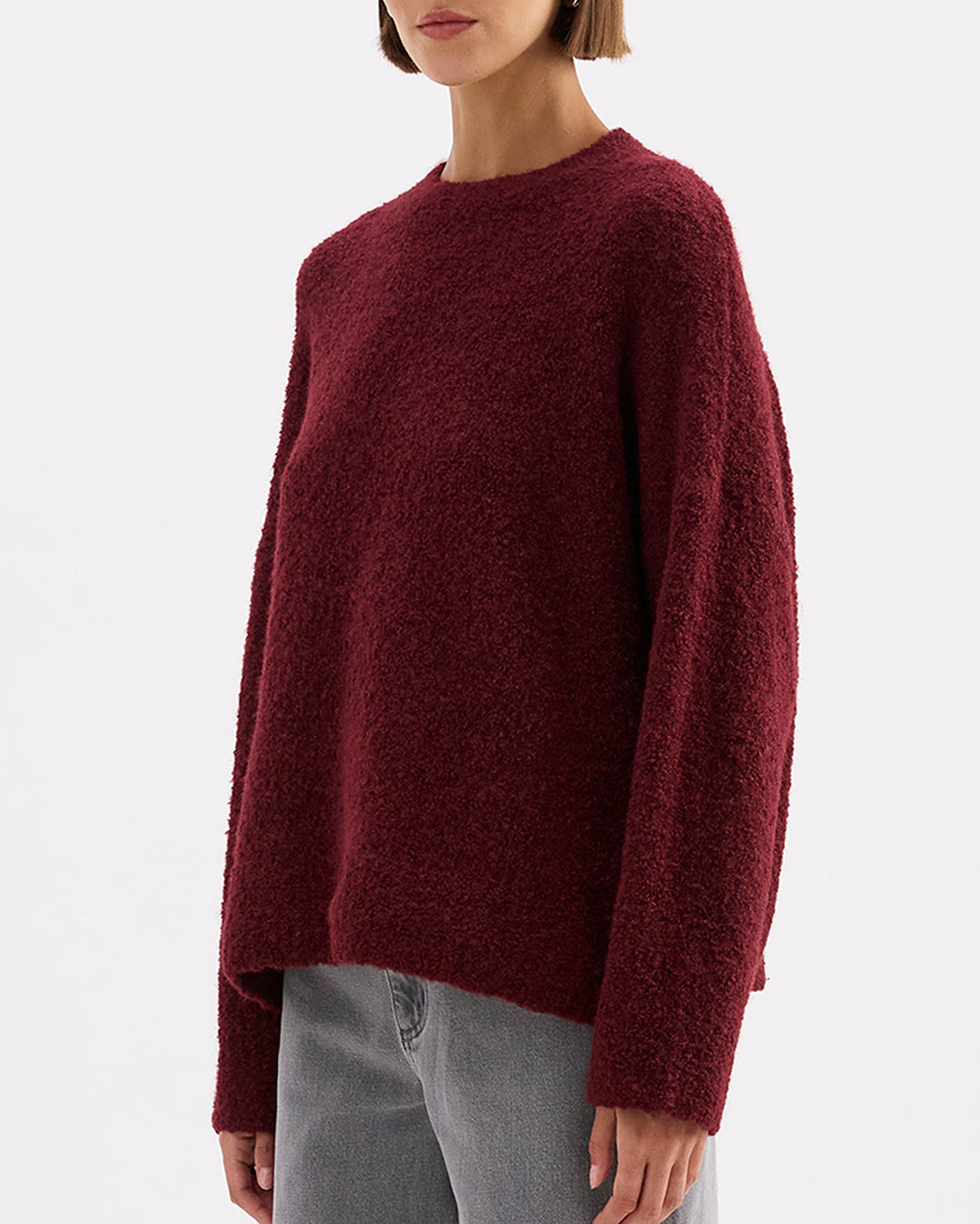 Elias Knit - Oxblood - Nude Lucy