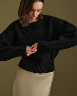 Elsie Knit - Black - Nude Lucy