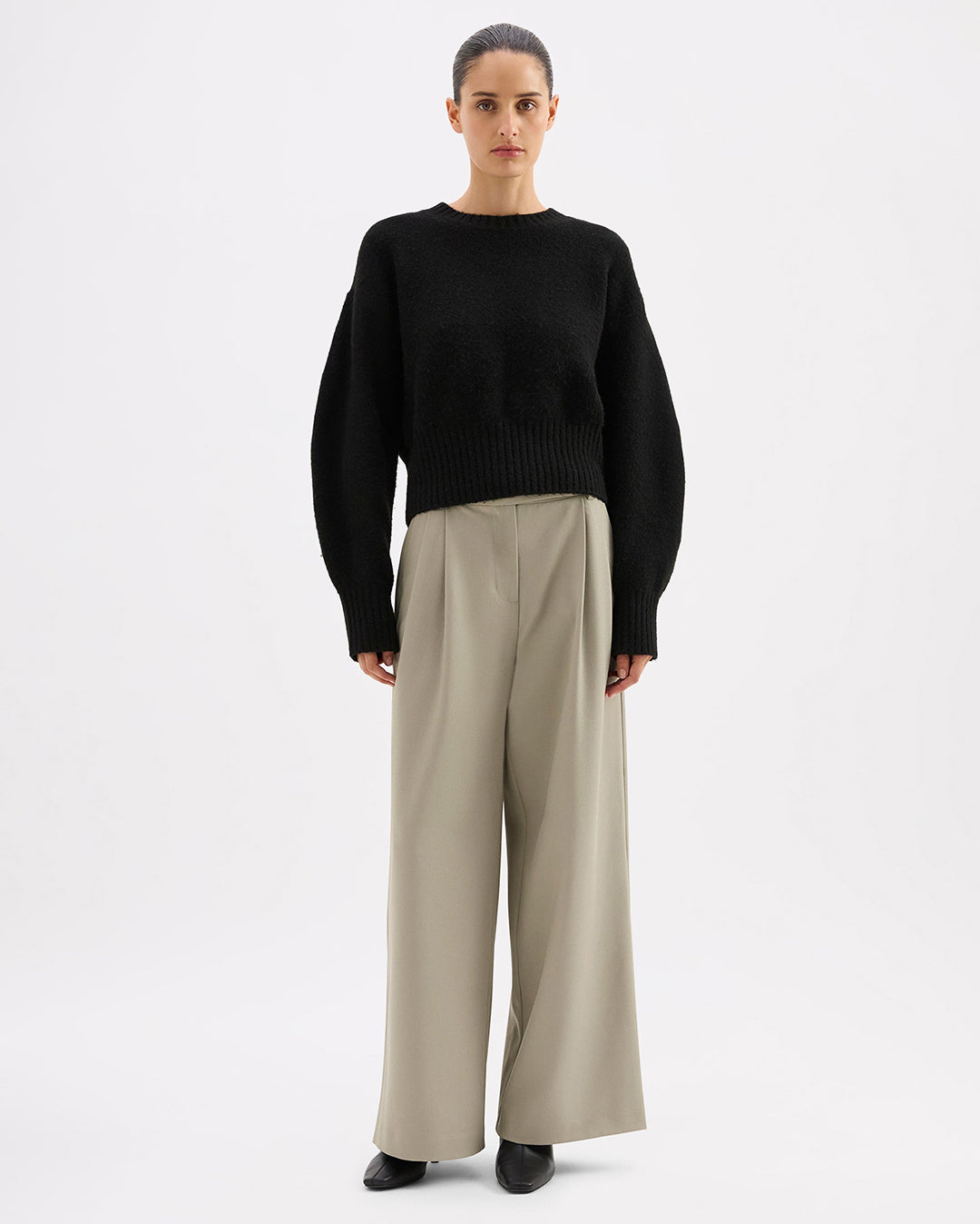 Elsie Knit - Black - Nude Lucy