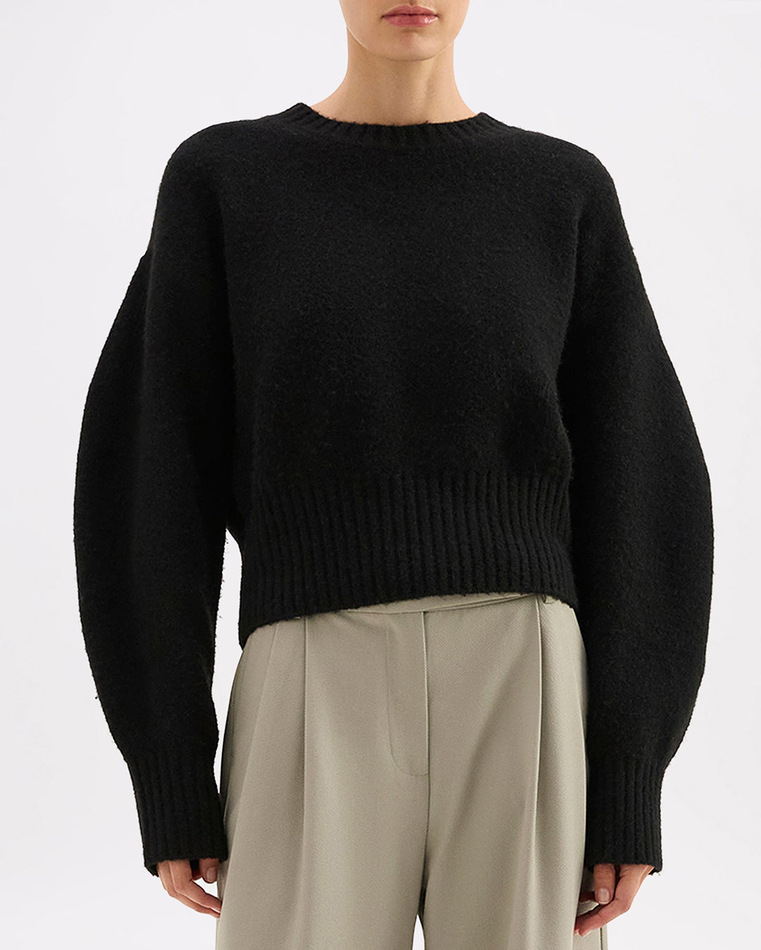 Elsie Knit - Black - Nude Lucy