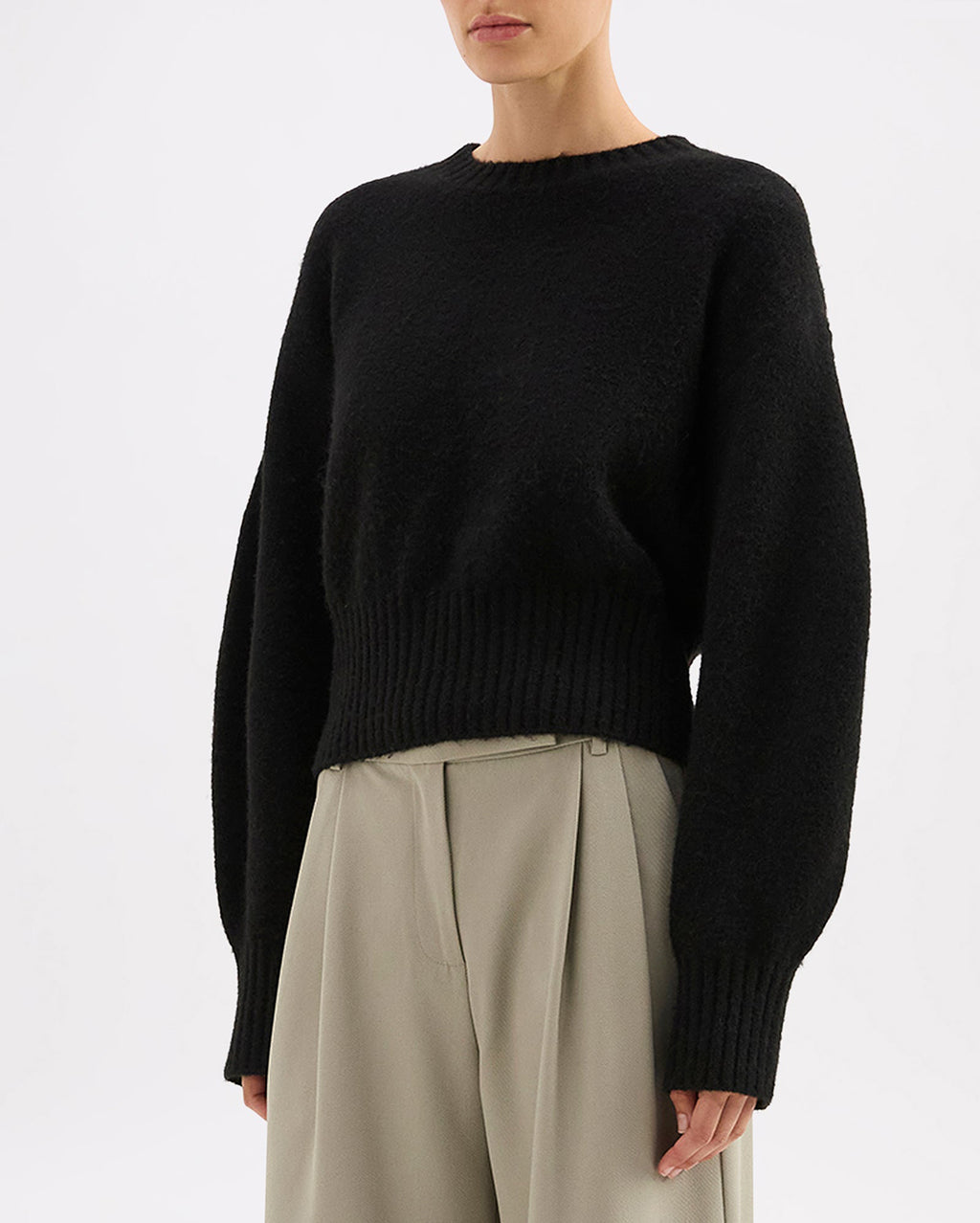 Elsie Knit - Black - Nude Lucy