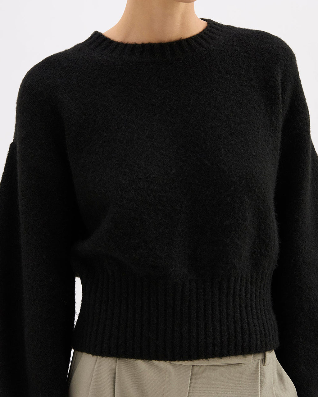 Elsie Knit - Black - Nude Lucy