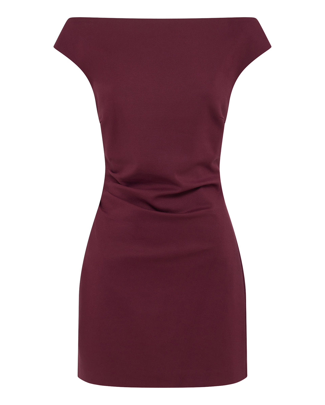 Ema Mini Dress - Merlot - Nude Lucy