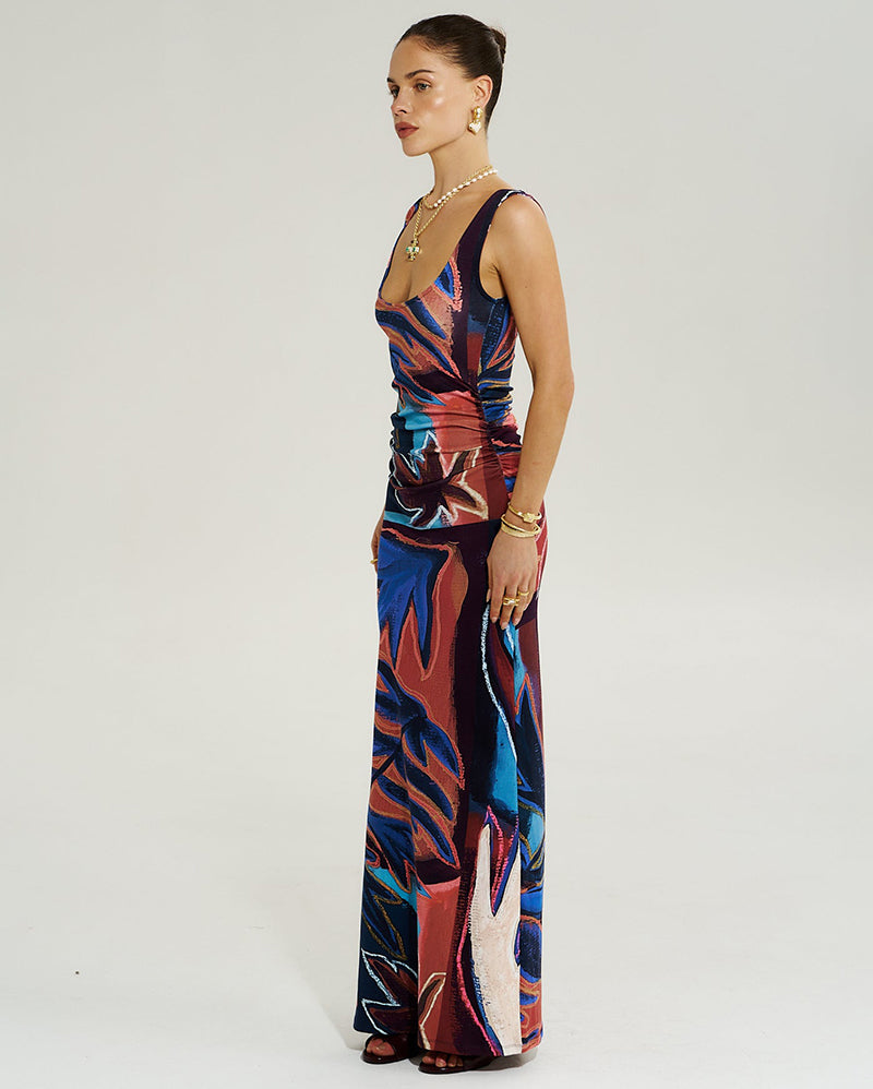 Emma Maxi Dress - Bordeaux - Summi Summi