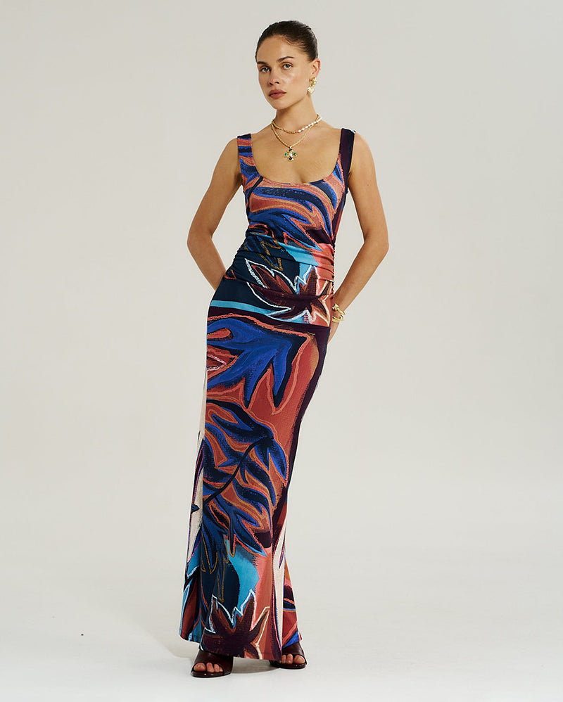 Emma Maxi Dress - Bordeaux - Summi Summi