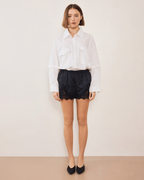 Evie Lace Jacquard Mini Short - Black - Commonplace Essentials