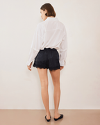 Evie Lace Jacquard Mini Short - Black - Commonplace Essentials