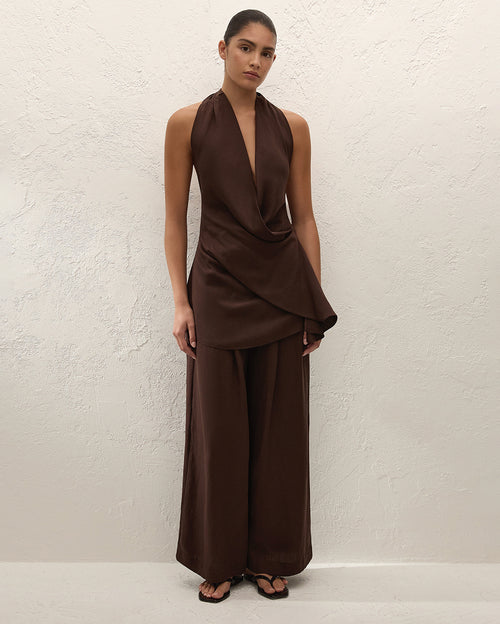 Astrid Pant - Chocolate - Faithfull The Brand