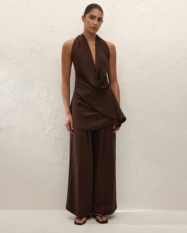 Astrid Pant - Chocolate - Faithfull The Brand