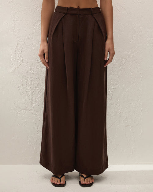 Astrid Pant - Chocolate - Faithfull The Brand