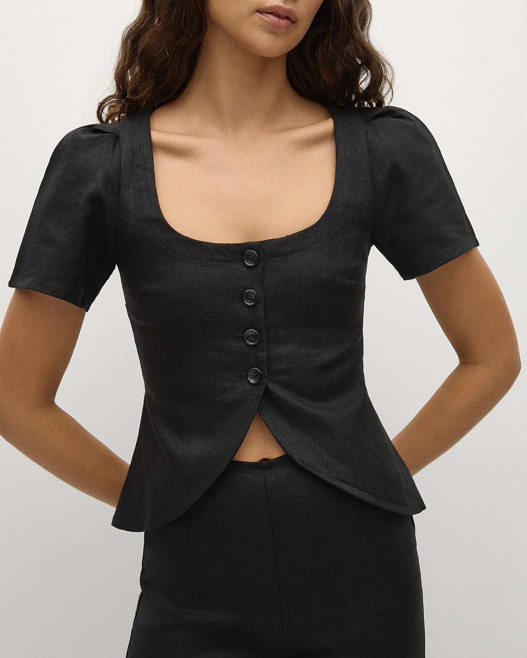 Audrey Vest - Black - Faithfull The Brand