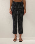 Iria Capri Pant - Lola Polka Dot - Black/Cream - Faithfull The Brand