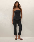 Iria Capri Pant - Lola Polka Dot - Black/Cream - Faithfull The Brand
