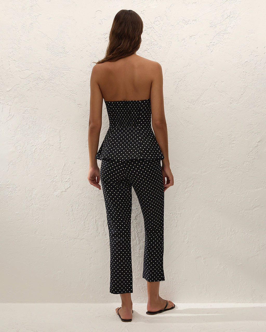 Iria Capri Pant - Lola Polka Dot - Black/Cream - Faithfull The Brand