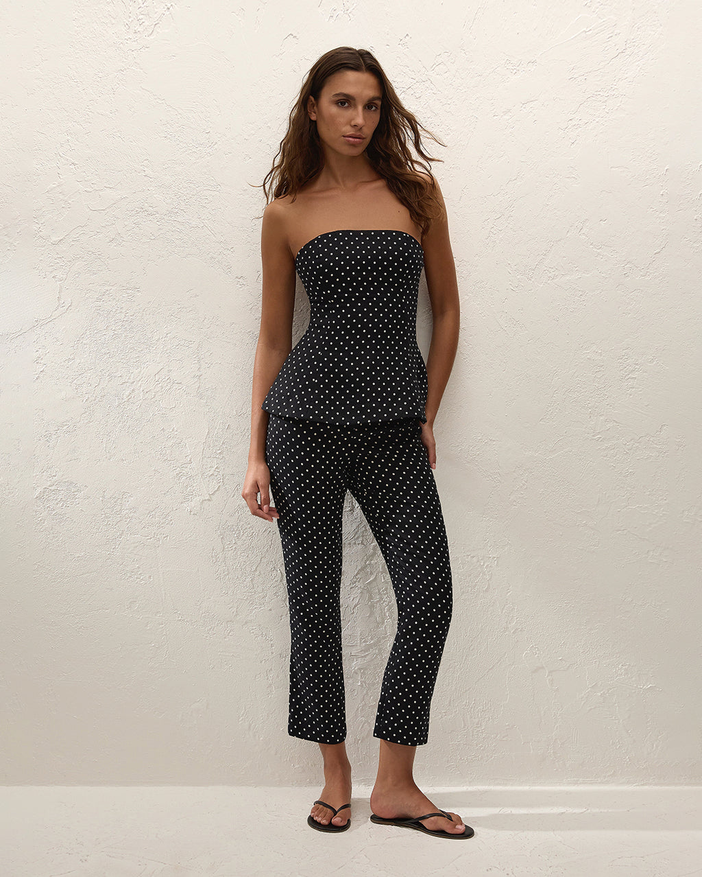 Petro Top - Lola Polka Dot - Black/Cream - Faithfull The Brand