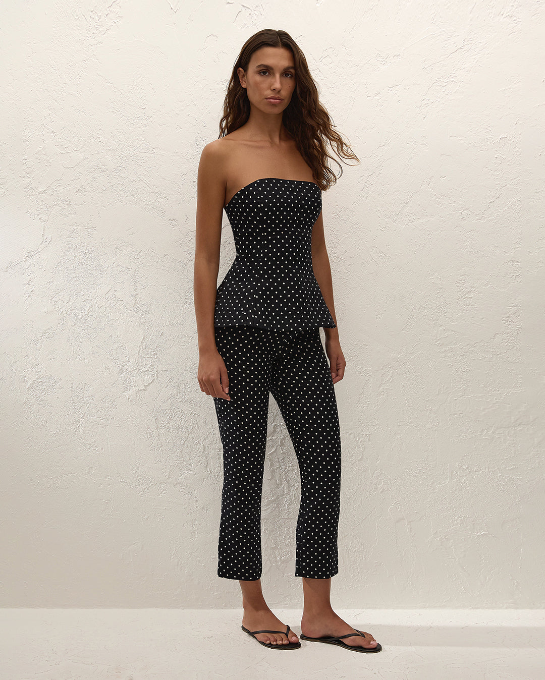 Petro Top - Lola Polka Dot - Black/Cream - Faithfull The Brand