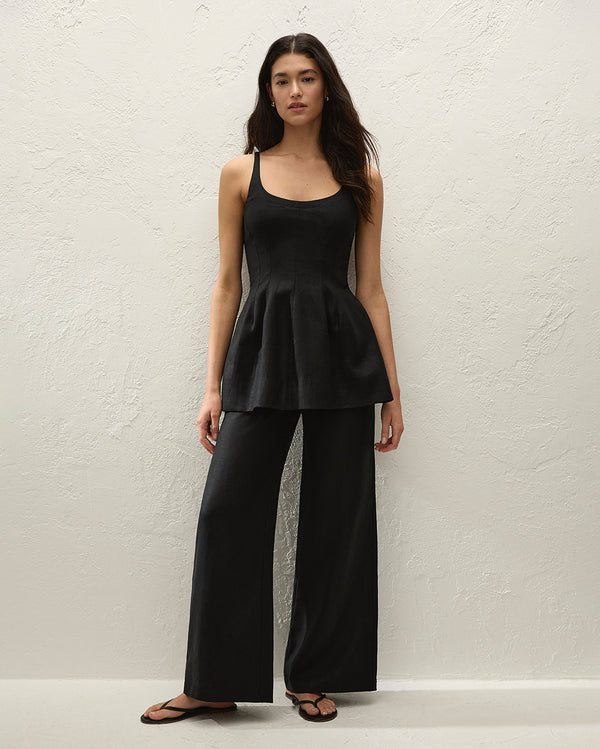 Syna Pant - Black - Faithfull The Brand