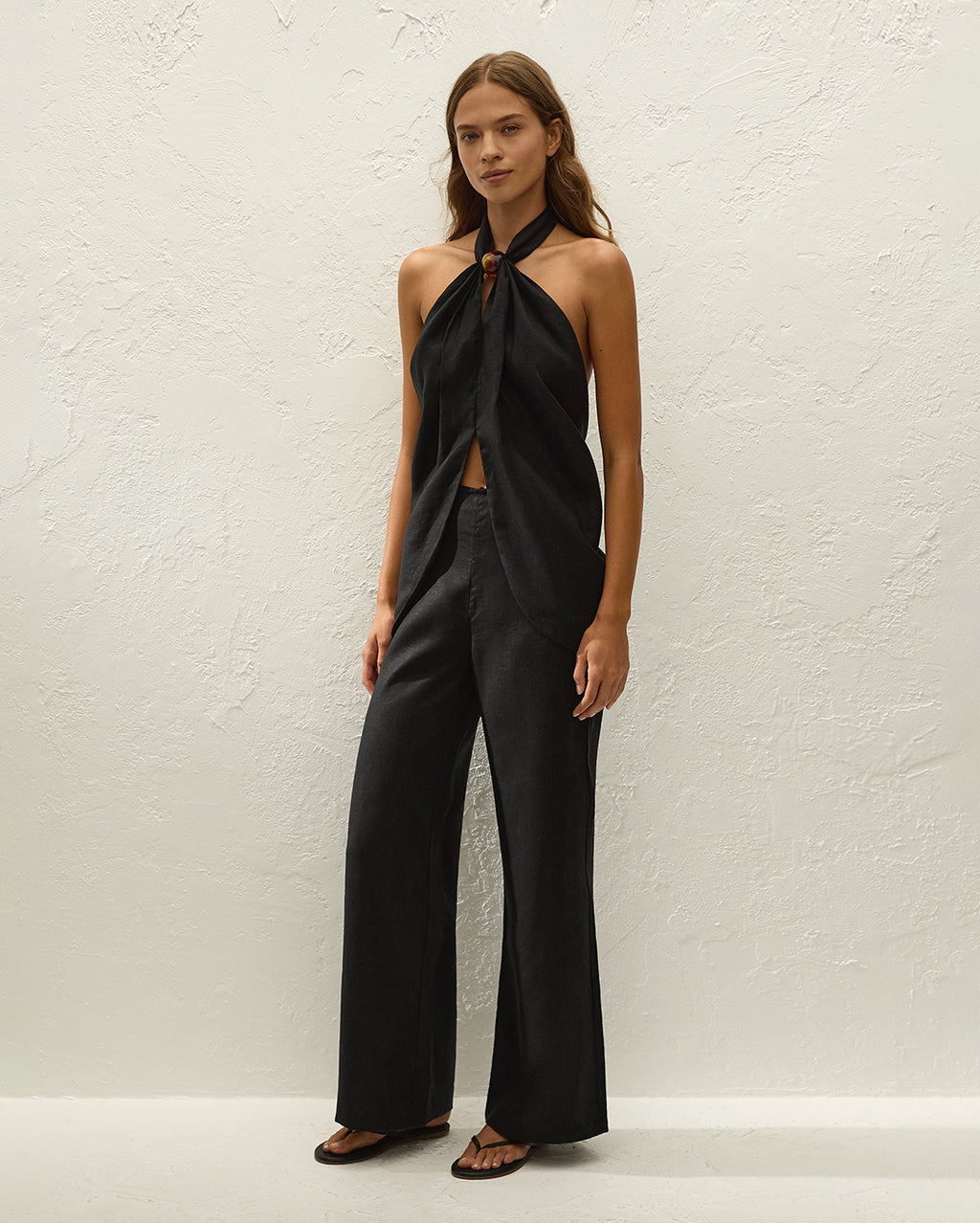 Syna Pant - Black - Faithfull The Brand