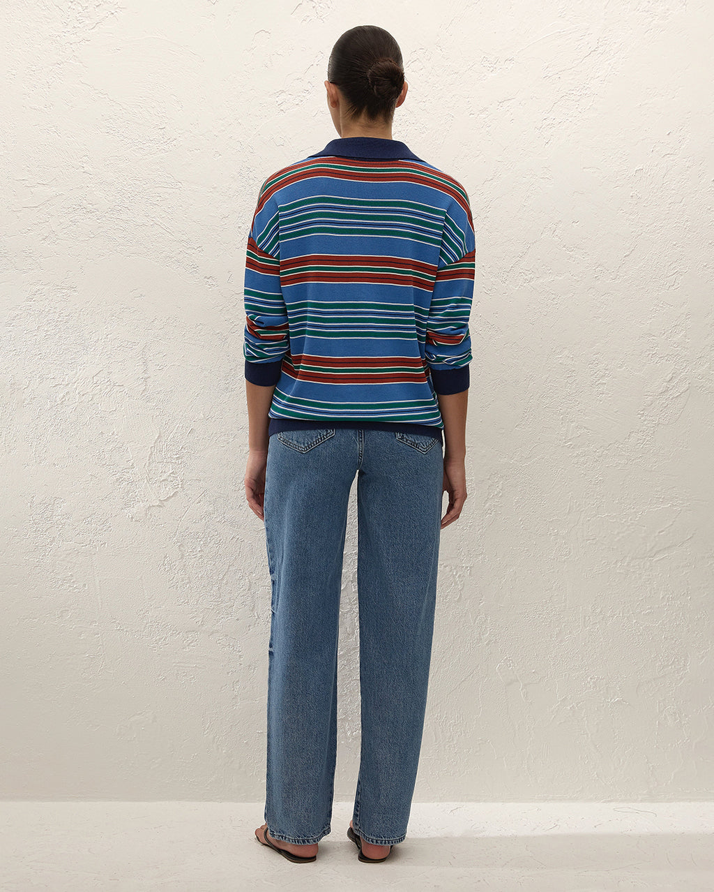 Harlow Oversized Polo - Juan Stripe - Faithfull The Brand