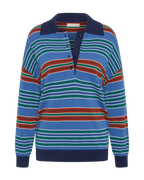 Harlow Oversized Polo - Juan Stripe - Faithfull The Brand
