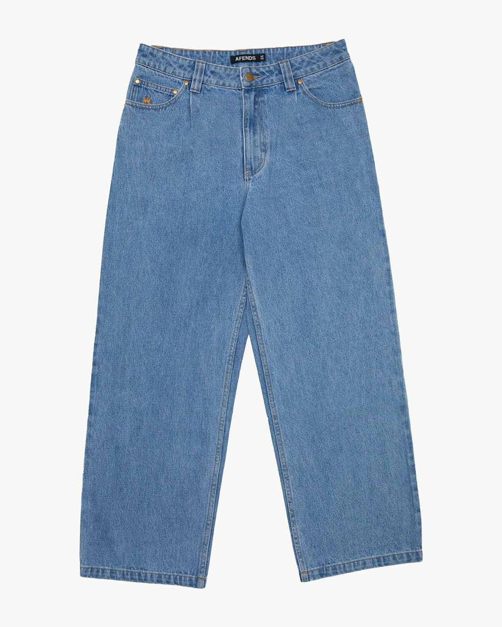 Fast Forward - Denim Ultra Baggy Jean - Worn Blue - Afends