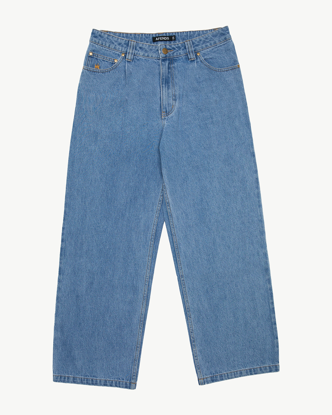 Fast Forward - Denim Ultra Baggy Jean - Worn Blue - Afends