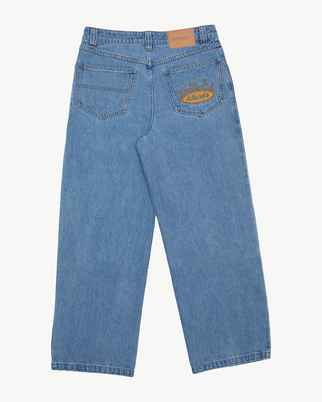 Fast Forward - Denim Ultra Baggy Jean - Worn Blue - Afends