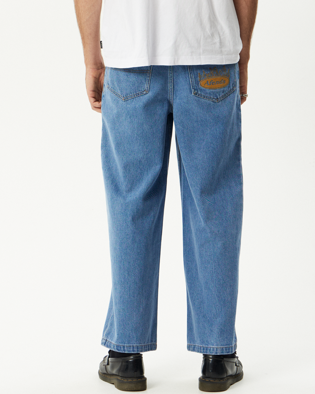 Fast Forward - Denim Ultra Baggy Jean - Worn Blue - Afends