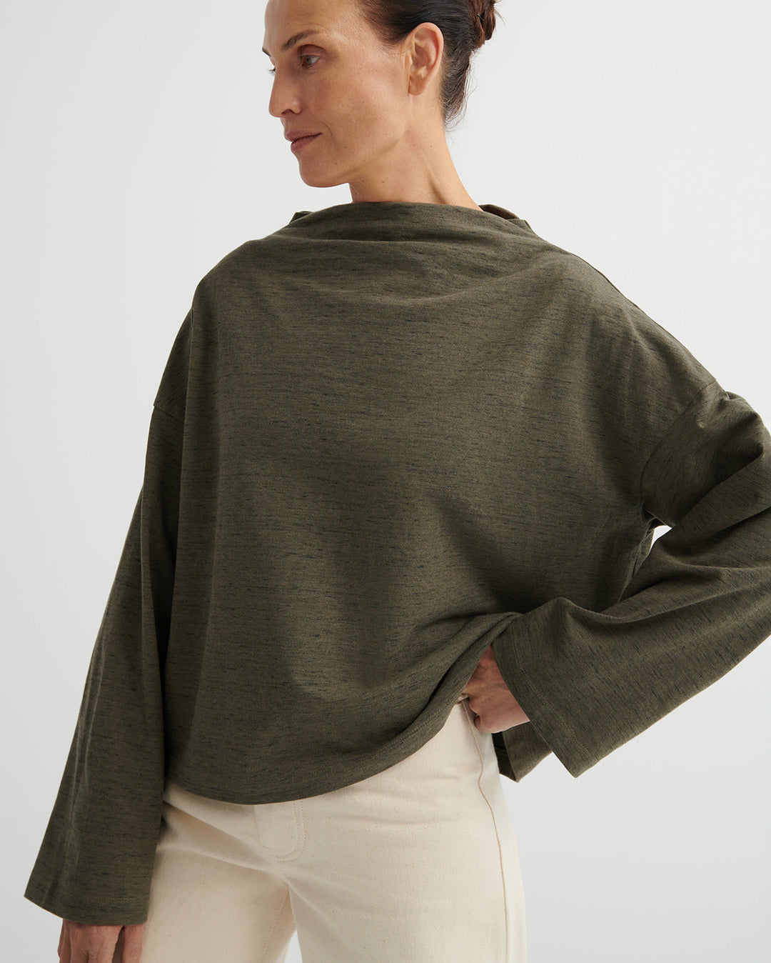 Field Top - Bark Melange - Kowtow