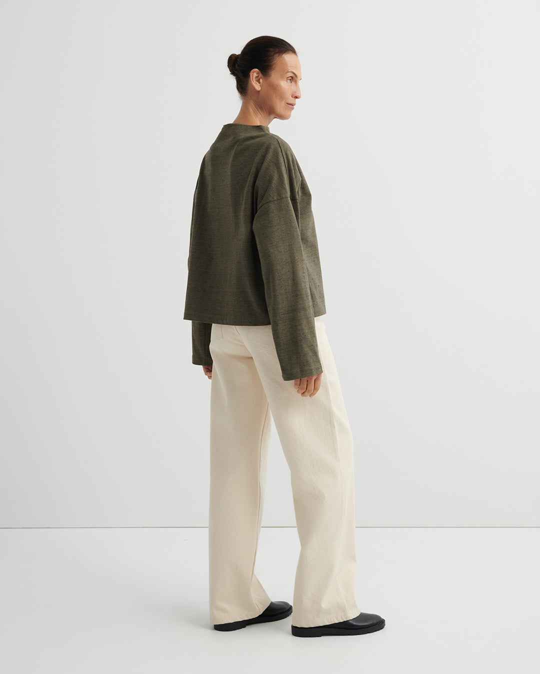 Field Top - Bark Melange - Kowtow