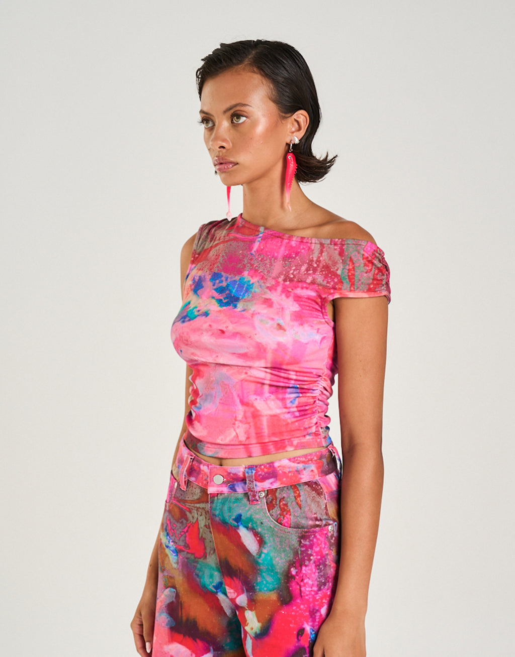 Off Shoulder Top - Fish Tank