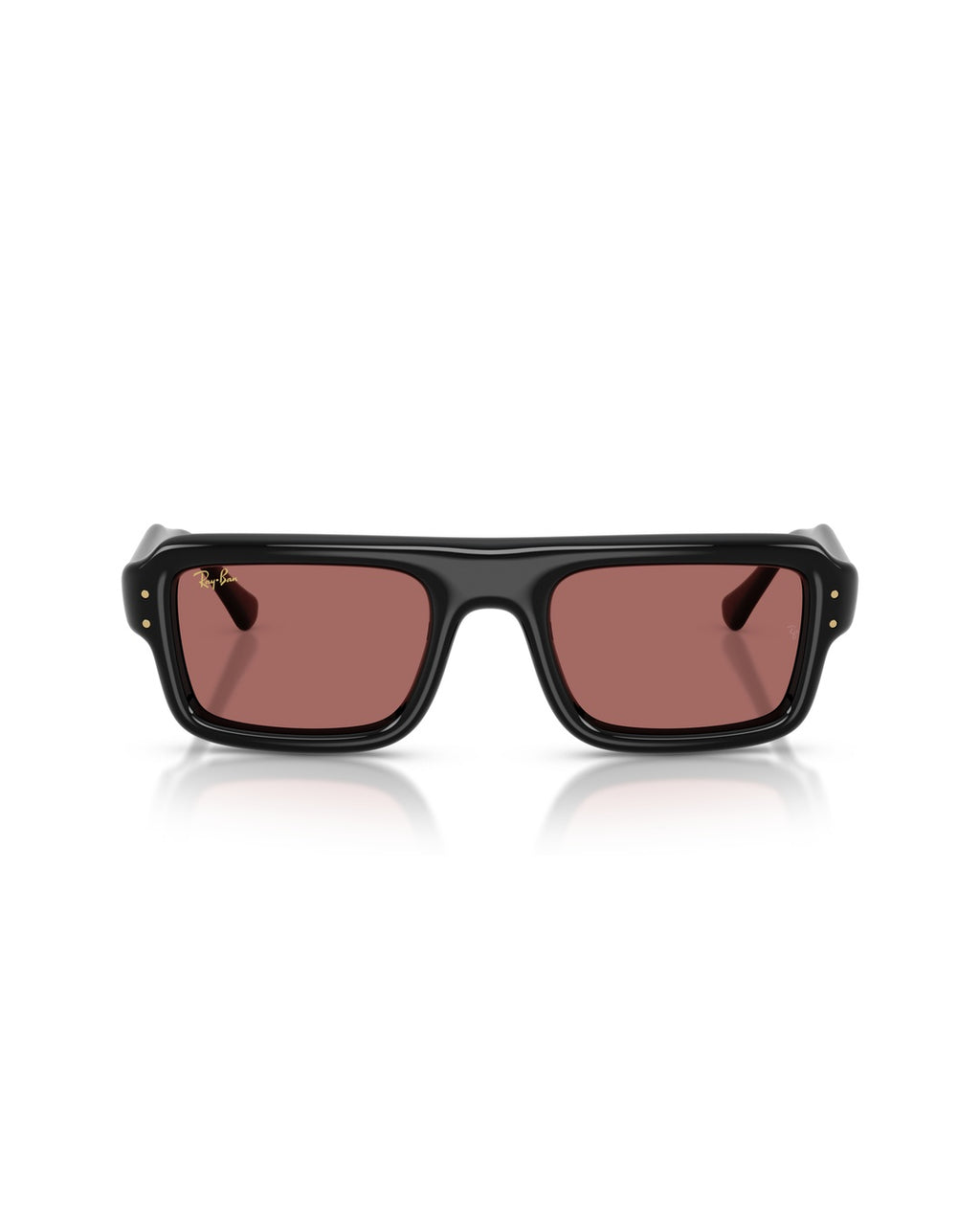 Flacko Puffer Sunglasses - Black/Dark Violet - Ray-Ban