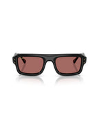 Flacko Puffer Sunglasses - Black/Dark Violet - Ray-Ban