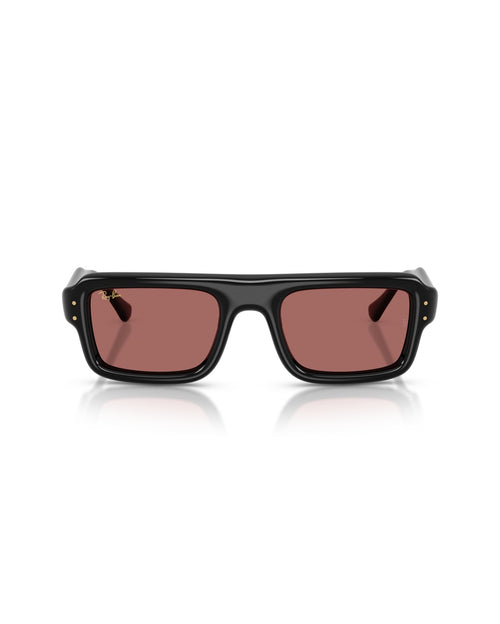 Flacko Puffer Sunglasses - Black/Dark Violet - Ray-Ban