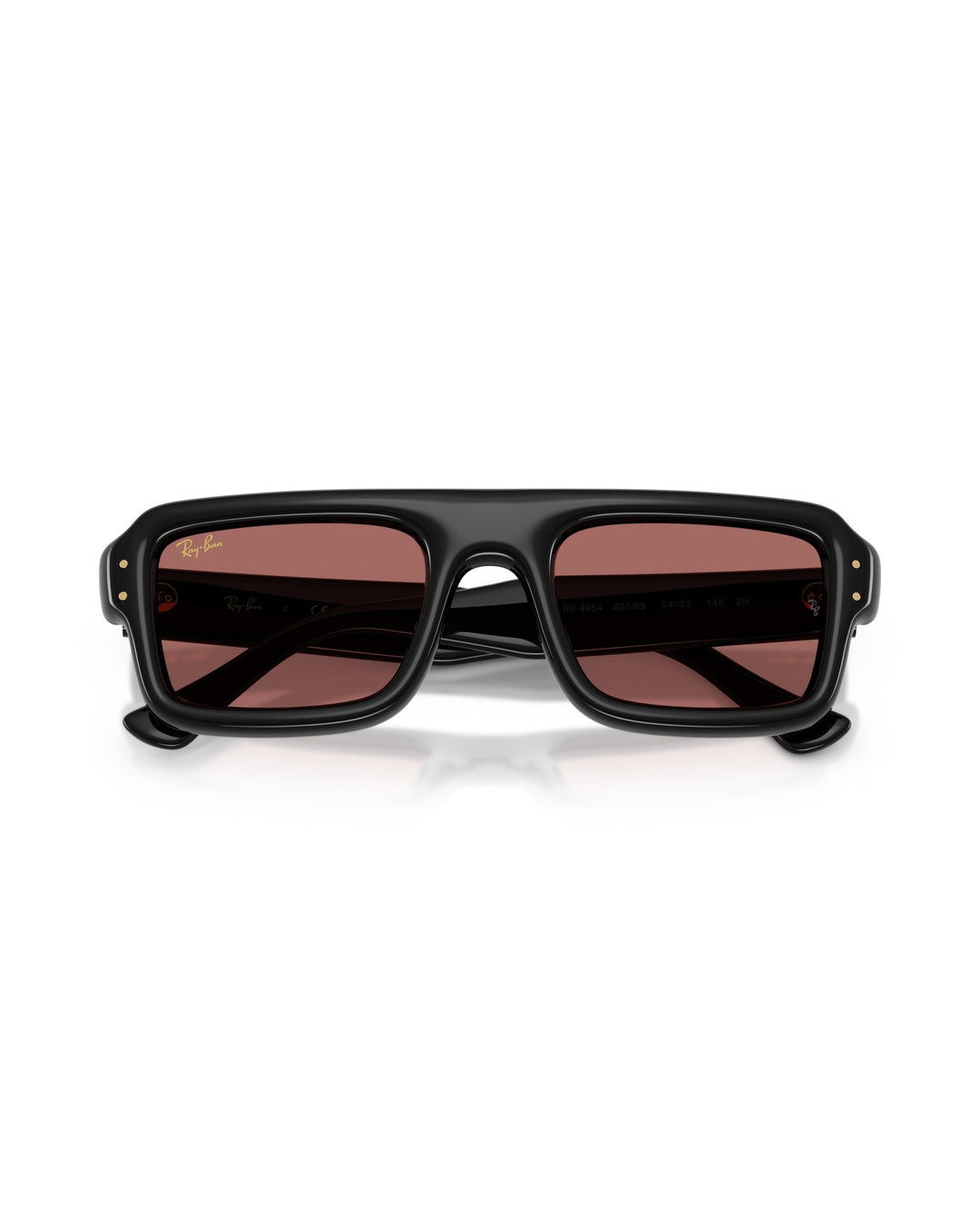 Flacko Puffer Sunglasses - Black/Dark Violet - Ray-Ban
