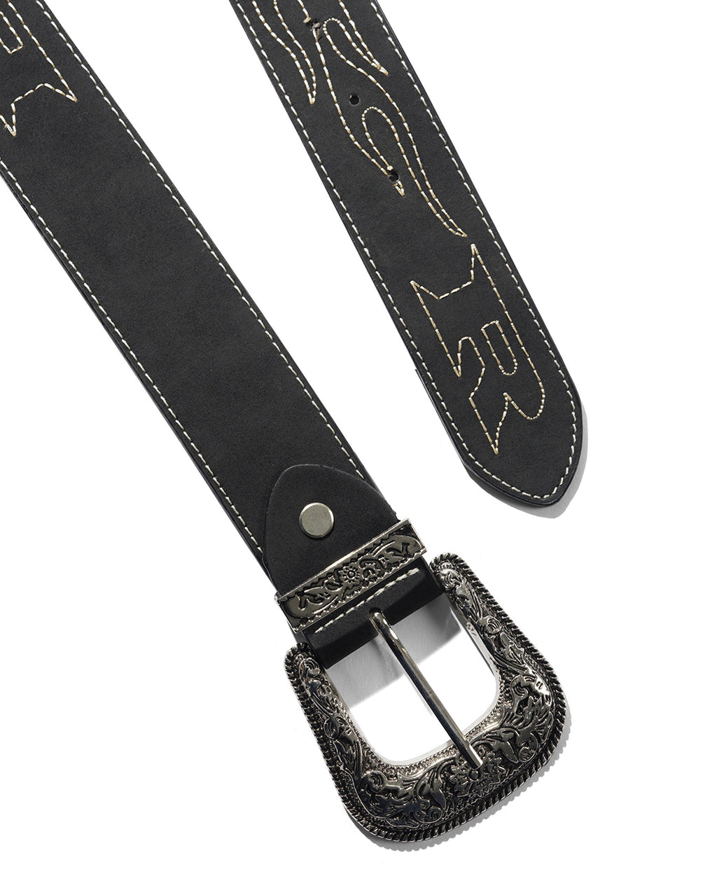 Flame Stitch Belt - Black - Butter Goods