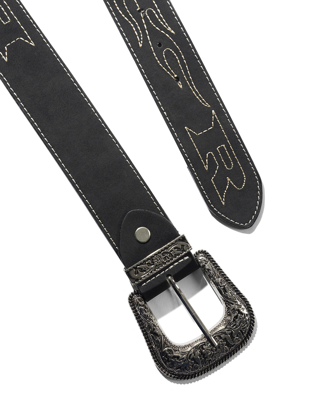 Flame Stitch Belt - Black - Butter Goods