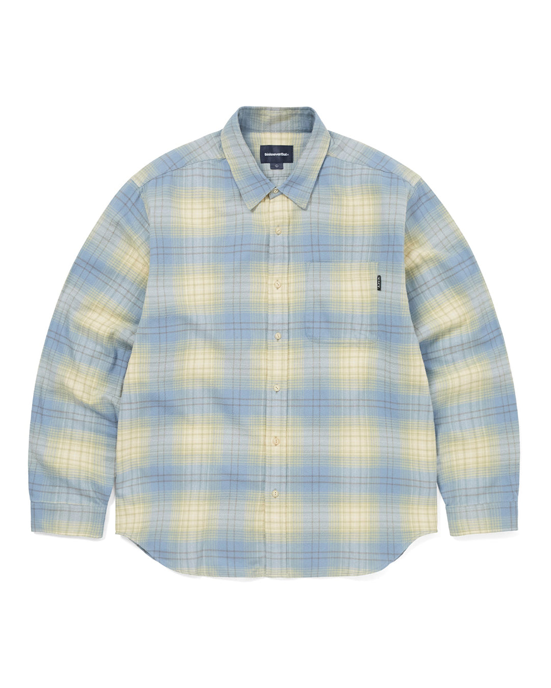 thisisneverthat Flannel Check Shirt - Yellow | Wally NZ