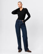 Florence Polo Top - Black - Mossman