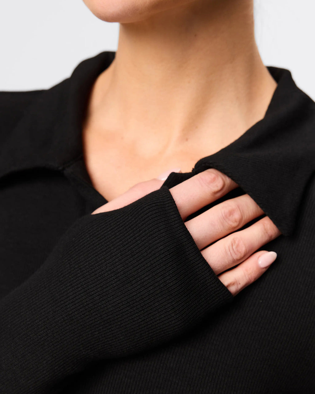 Florence Polo Top - Black - Mossman