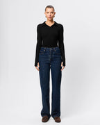 Florence Polo Top - Black - Mossman