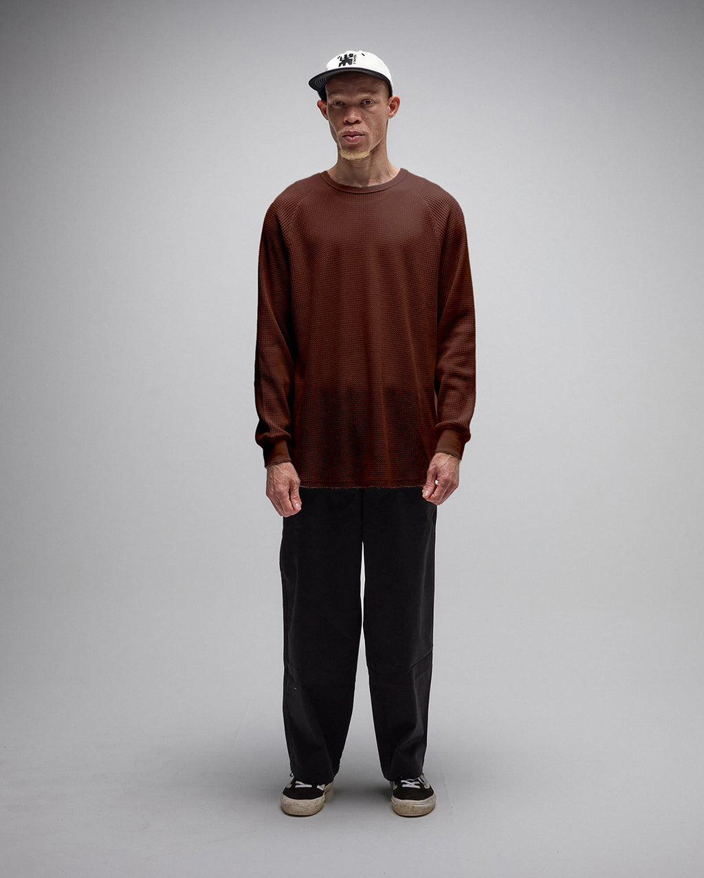 Ag Raglan Waffle - Brown - Former