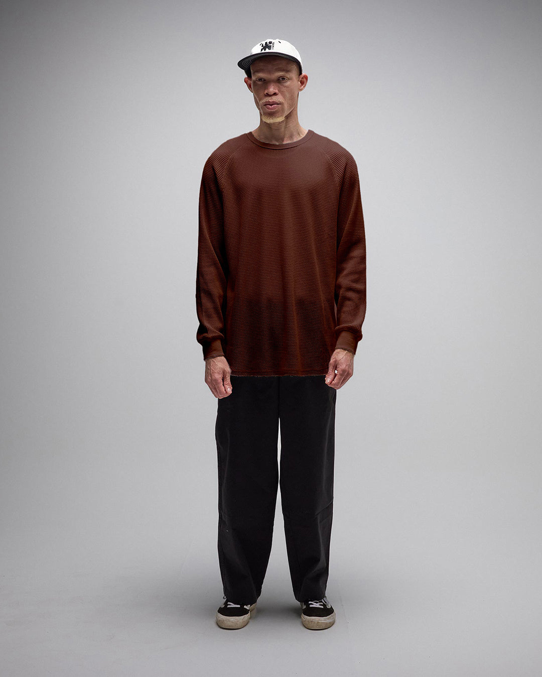 Ag Raglan Waffle - Brown - Former