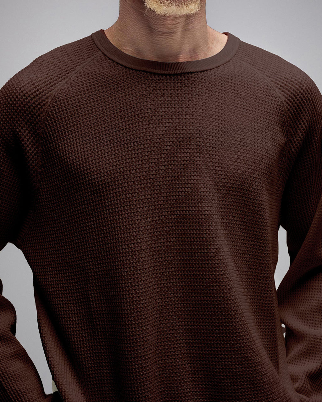 Ag Raglan Waffle - Brown - Former