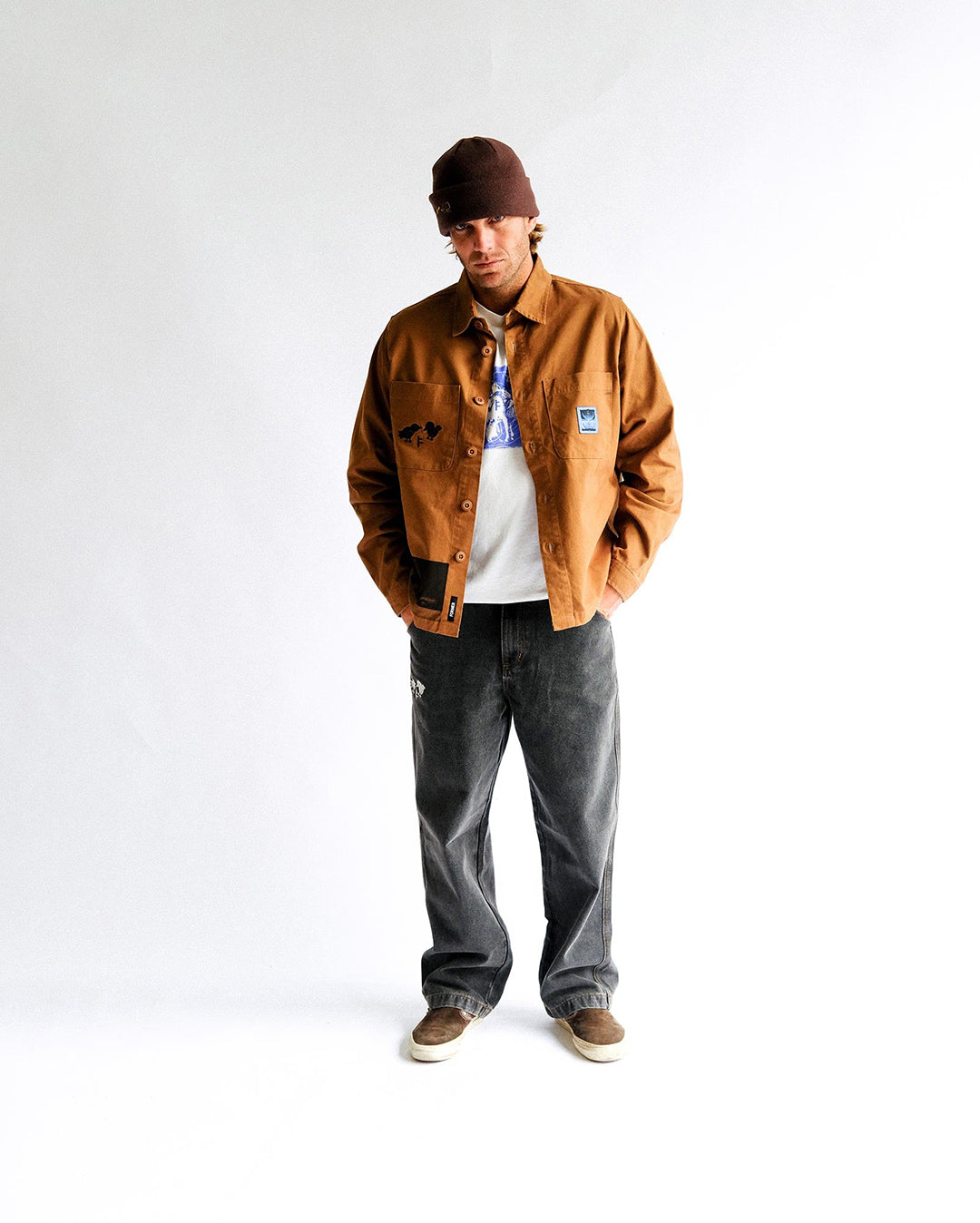 DXD Reynolds Overshirt - Brown - Former