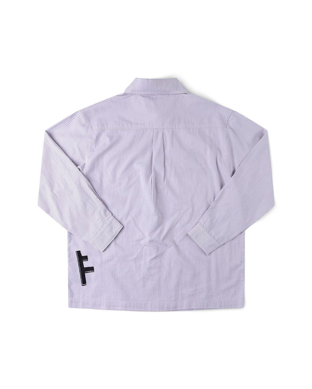DXD Reynolds Stripe Long Sleeve Shirt - Grey