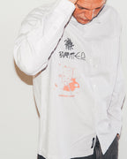 DXD Reynolds Stripe Long Sleeve Shirt - Grey