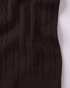 Marilyn Cable Knit Shirt - Chocolate